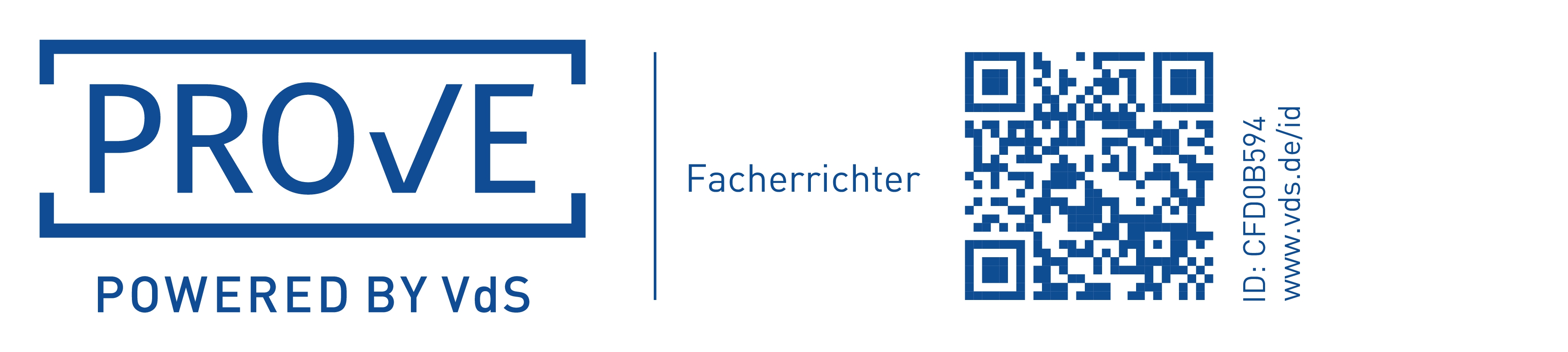 PROvE powered by VdS · Facherrichter · ID CFD0B594