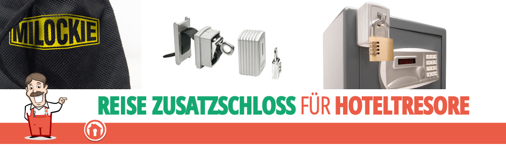 Milockie Tresor Zusatzschloss für Hotelssafes