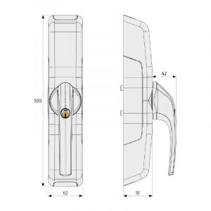 FCA3000 Maße Fensterantrieb