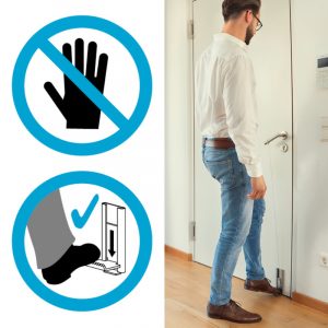 Handfrei Türöffner – Türen öffnen mit dem Fuß – Universell nutzbar – der Planet NoHander von Assa Abloy Handfrei Türöffner - Türen öffnen mit dem Fuß - Universell nutzbar - der Planet NoHander von Assa Abloy