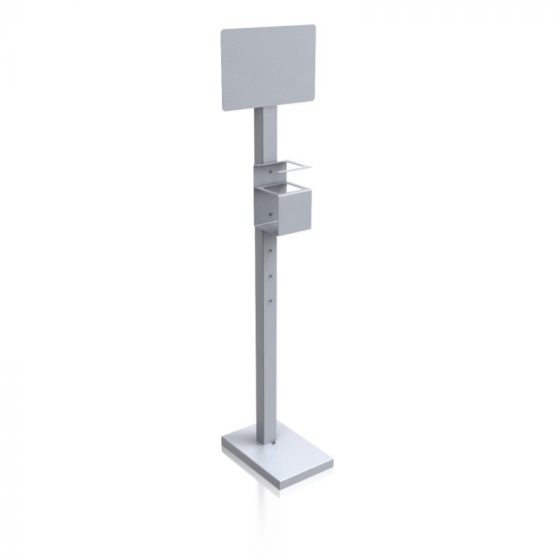 Desinfektionsstation | Desinfektionsständer mit Halterung für Desinfektions-Gel | Desinfektionssäule Desinfektionsstation | Desinfektionsständer mit Halterung für Desinfektions-Gel | Desinfektionssäule