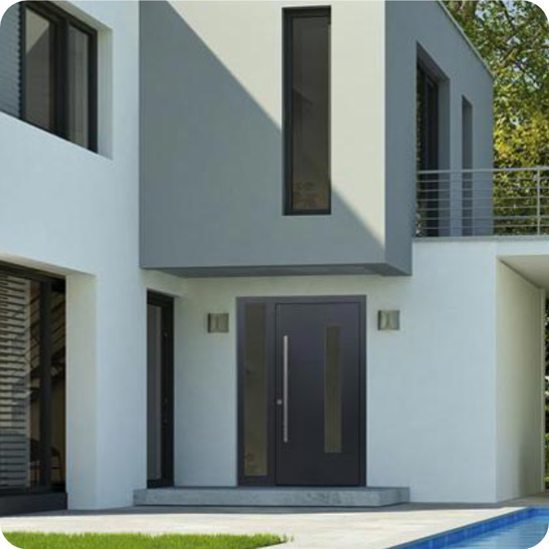Sicherheitstür Holz Haustür Eingang