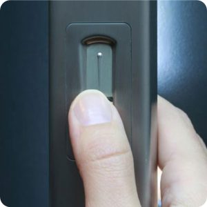 Sicherheitstür Holz Haustür Fingerprint Biometrie