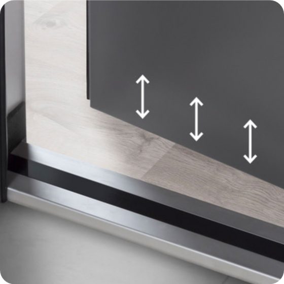 Sicherheitstür Aluminium Haustür mit Variabler Bodendichtung Sicherheitstür Aluminium Haustür mit Variabler Bodendichtung